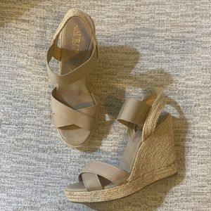 Lauren by Ralph Lauren wedges. Size 8